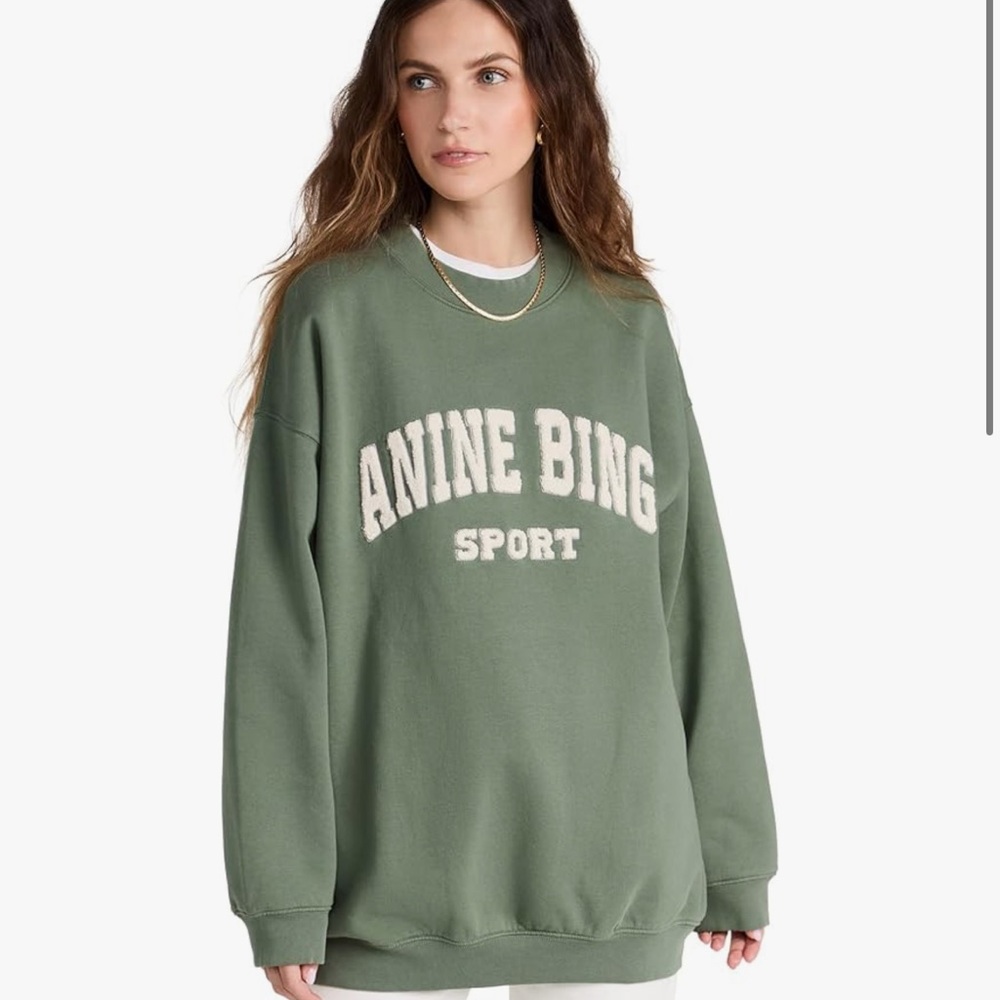 Anine Bing Sport Olive Sweatshirt